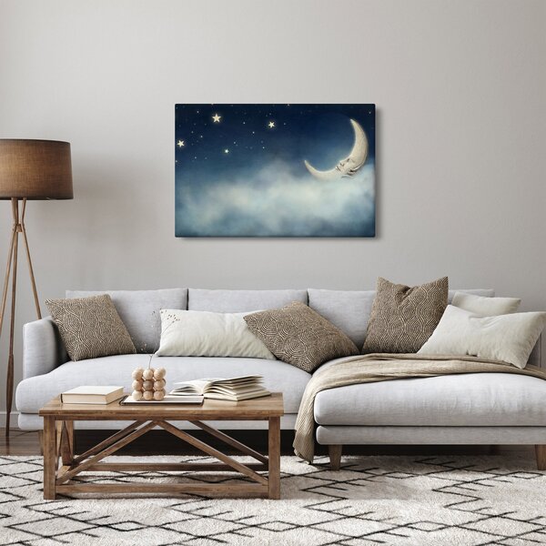Kép - Hold csillagokkal (90x60 cm)