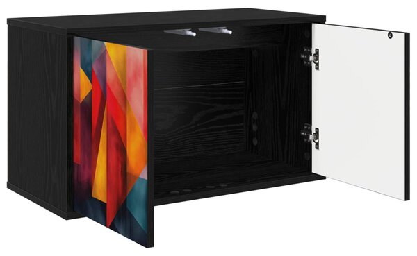 Falsítható TV Szekrény HEESCH 69 x 33 x 40 cm Fekete Tölgy