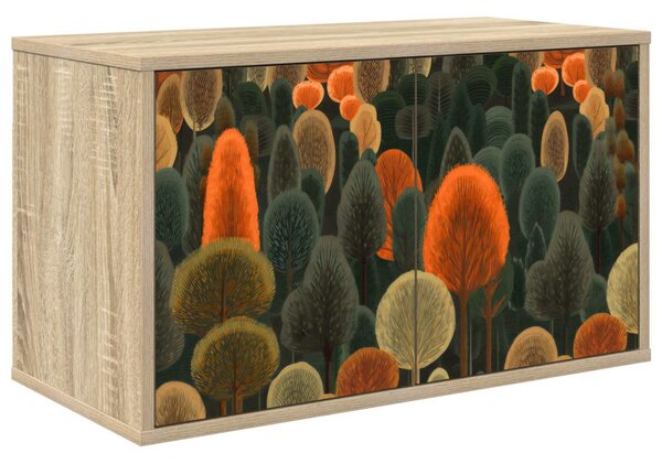 Falsítható TV Szekrény ZAANDAM 69 x 33 x 40 cm Sonoma Tölgy