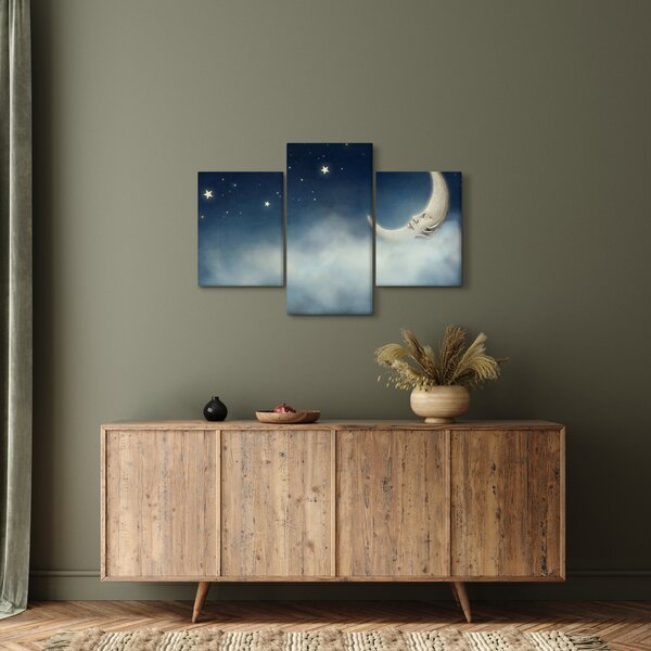 Kép - Hold csillagokkal (90x60 cm)