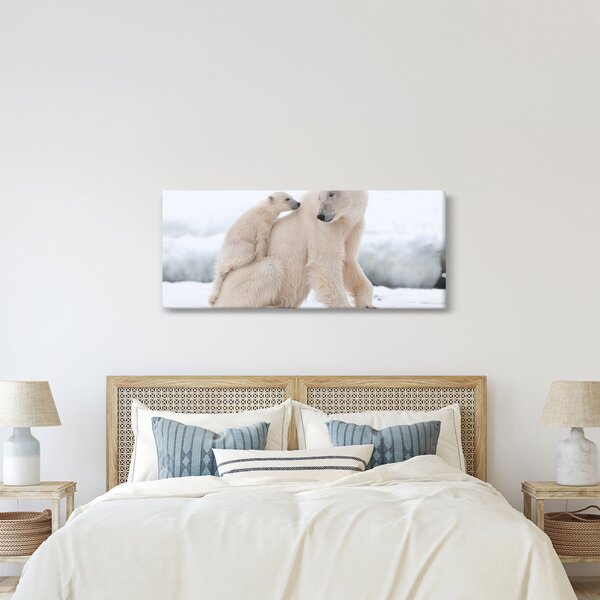 Kép - Jegesmedvék (120x50 cm)