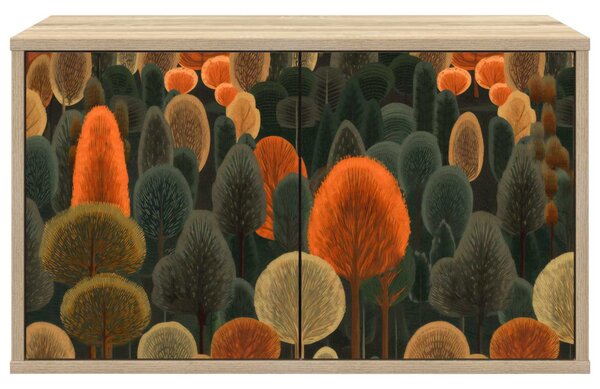 Falsítható TV Szekrény ZAANDAM 69 x 33 x 40 cm Sonoma Tölgy