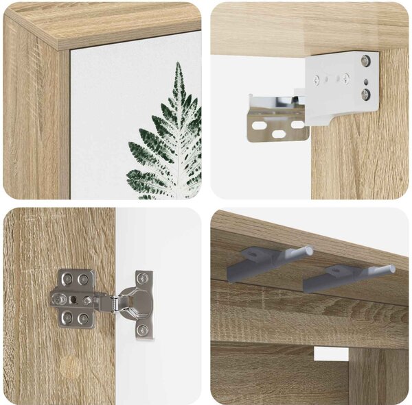 Falsítható TV Szekrény HANAU 102 x 33 x 40 cm Sonoma Tölgy