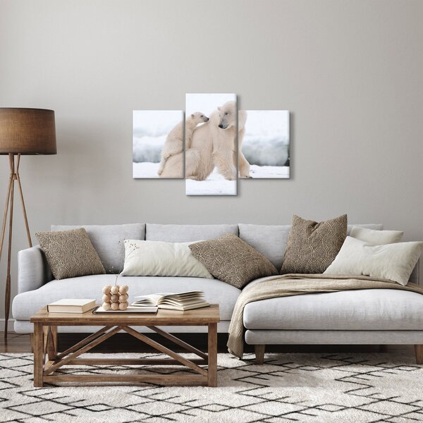 Kép - Jegesmedvék (90x60 cm)