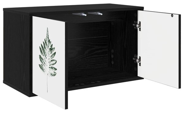 Falsítható TV Szekrény HANAU 69 x 33 x 40 cm Fekete Tölgy