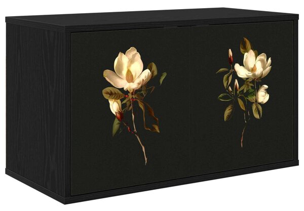 Falsítható TV Szekrény BREMEN 69 x 33 x 40 cm Fekete Tölgy