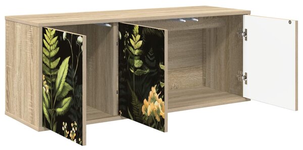 Falsítható TV Szekrény RHENEN 102 x 33 x 40 cm Sonoma Tölgy