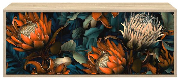 Falsítható TV Szekrény LOCHEM 102 x 33 x 40 cm Sonoma Tölgy