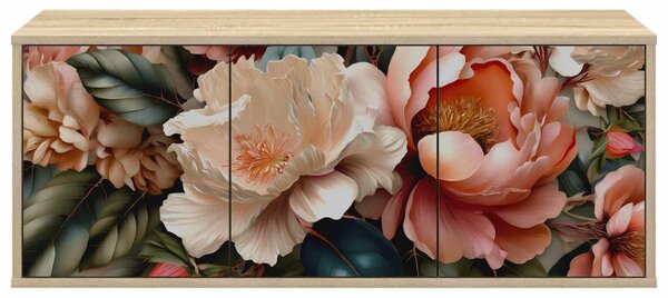 Falsítható TV Szekrény BORNE 102 x 33 x 40 cm Sonoma Tölgy