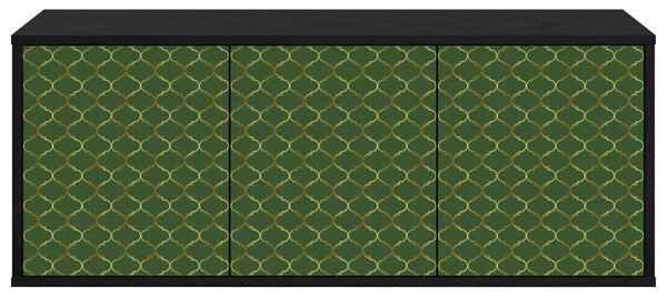 Falsítható TV Szekrény GELEEN 102 x 33 x 40 cm Fekete Tölgy