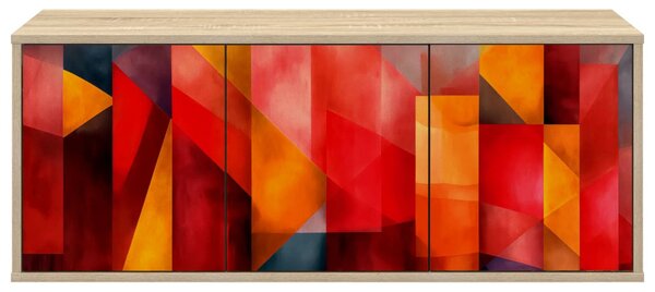 Falsítható TV Szekrény HEESCH 102 x 33 x 40 cm Sonoma Tölgy