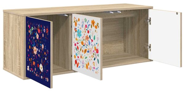 Falsítható TV Szekrény MAINZ 102 x 33 x 40 cm Sonoma Tölgy