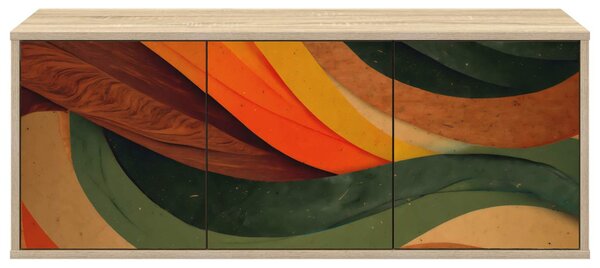 Falsítható TV Szekrény BONN 102 x 33 x 40 cm Sonoma Tölgy
