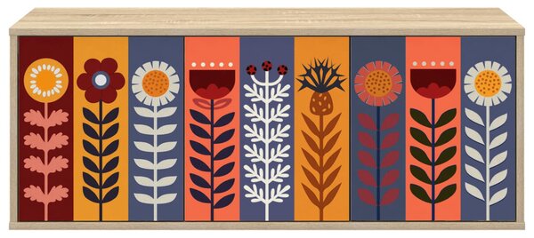 Falsítható TV Szekrény ESSEN 102 x 33 x 40 cm Sonoma Tölgy