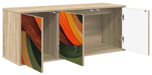 Falsítható TV Szekrény BONN 102 x 33 x 40 cm Sonoma Tölgy