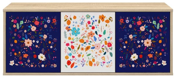 Falsítható TV Szekrény MAINZ 102 x 33 x 40 cm Sonoma Tölgy