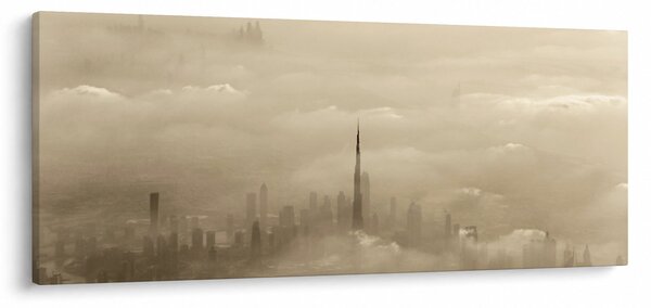 Egy város képe a felhőkben (120x50 cm)
