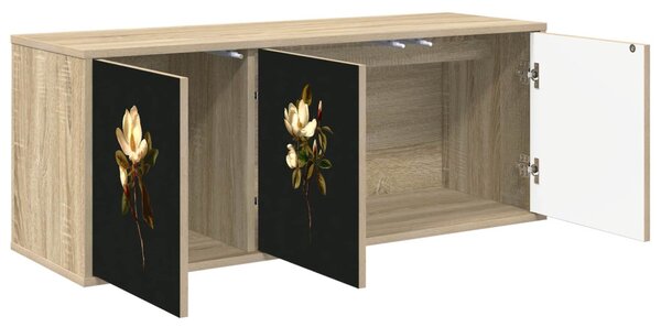 Falsítható TV Szekrény BREMEN 102 x 33 x 40 cm Sonoma Tölgy