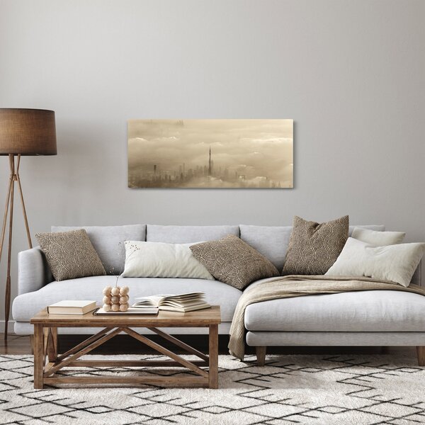 Egy város képe a felhőkben (120x50 cm)