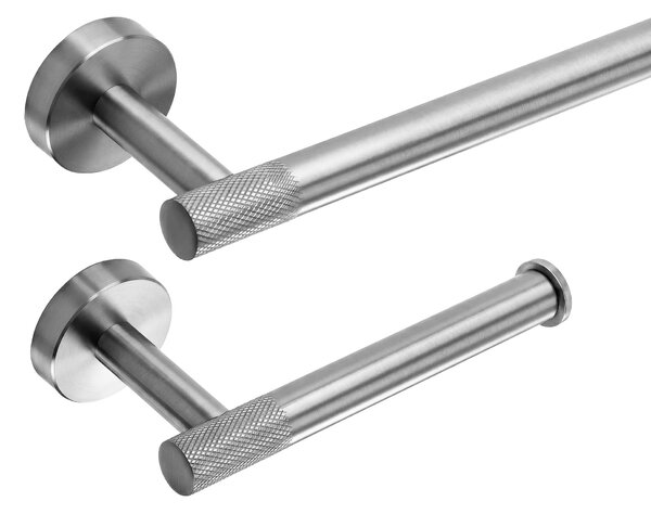 Fürdőszobai kiegészítő szett GRID Brush Nickel 4 darabos