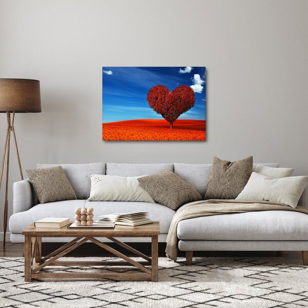 Kép - szív, fából (70x50 cm)