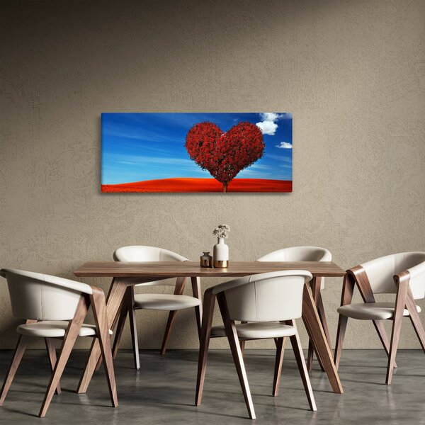 Kép - szív, fából (120x50 cm)