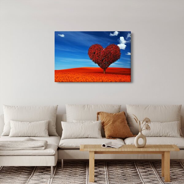 Kép - szív, fából (90x60 cm)