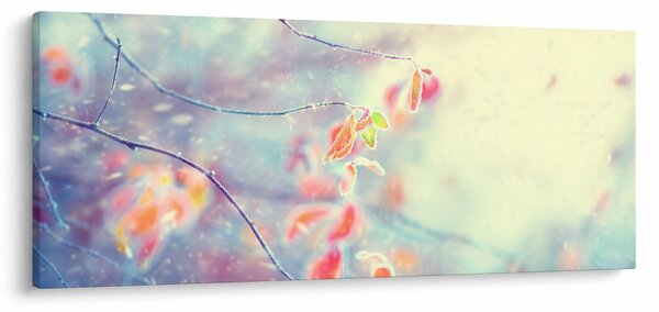 Kép - Levelek a jégben (120x50 cm)