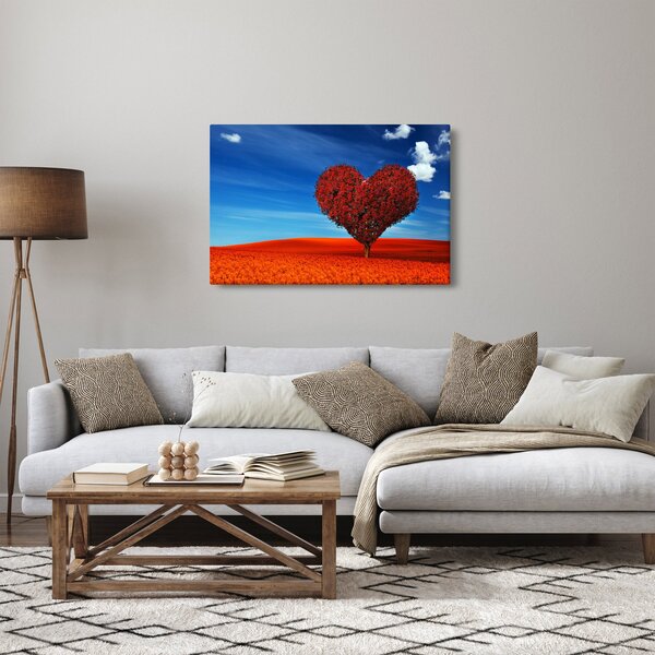 Kép - szív, fából (90x60 cm)