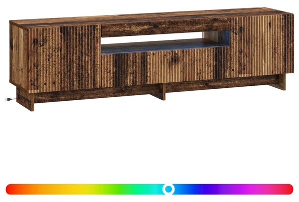 LED TV szekrény Antik Fa Szerelt Fa