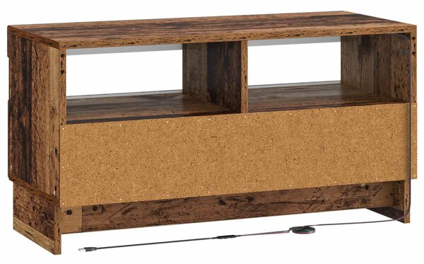 LED TV szekrény Antik Fa Szerelt Fa