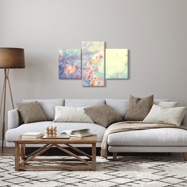 Kép - Levelek a jégben (90x60 cm)