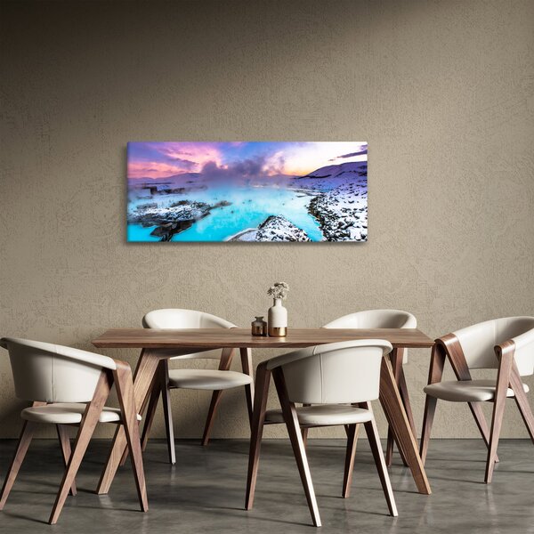Kép - kék lagúna, Izland (120x50 cm)