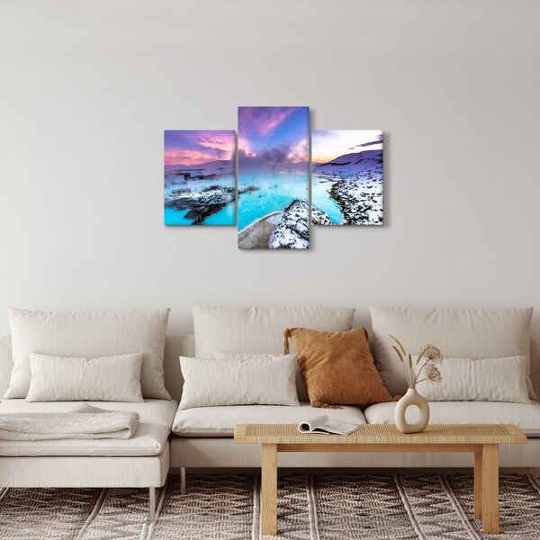 Kép - kék lagúna, Izland (90x60 cm)