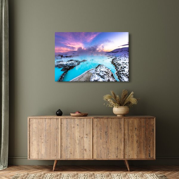 Kép - kék lagúna, Izland (90x60 cm)