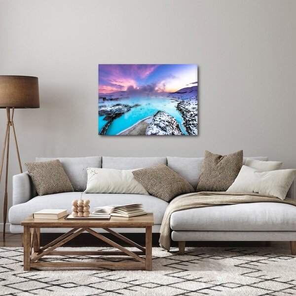 Kép - kék lagúna, Izland (70x50 cm)
