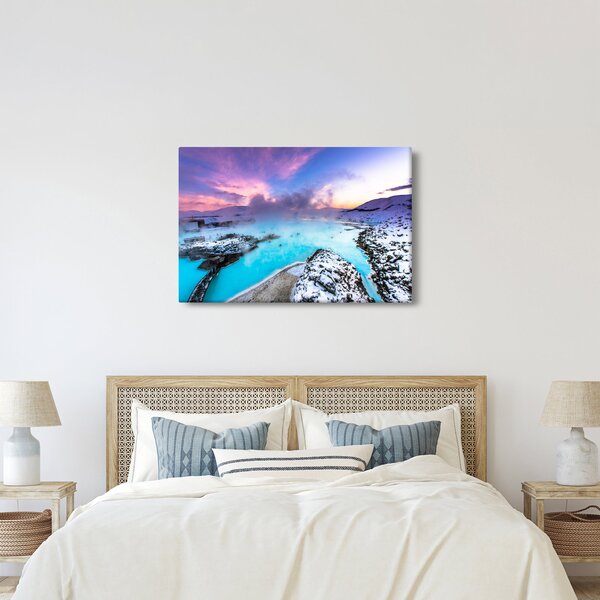 Kép - kék lagúna, Izland (90x60 cm)