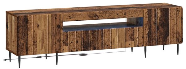 LED TV szekrény Antik Fa Szerelt Fa