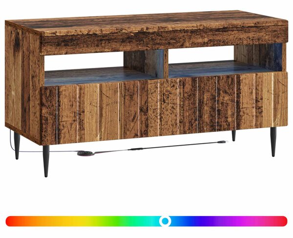 LED TV szekrény Antik Fa Szerelt Fa