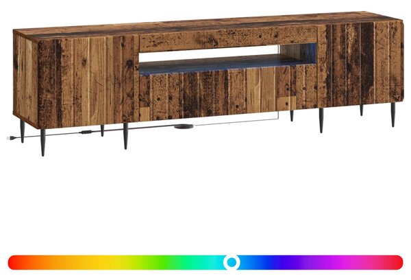 LED TV szekrény Antik Fa Szerelt Fa