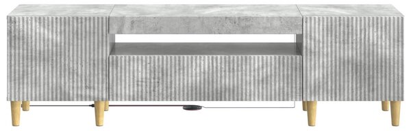 LED TV szekrény Betonszürke Szerelt Fa