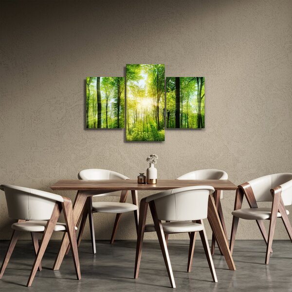 Kép - Hajnal az erdőben (90x60 cm)