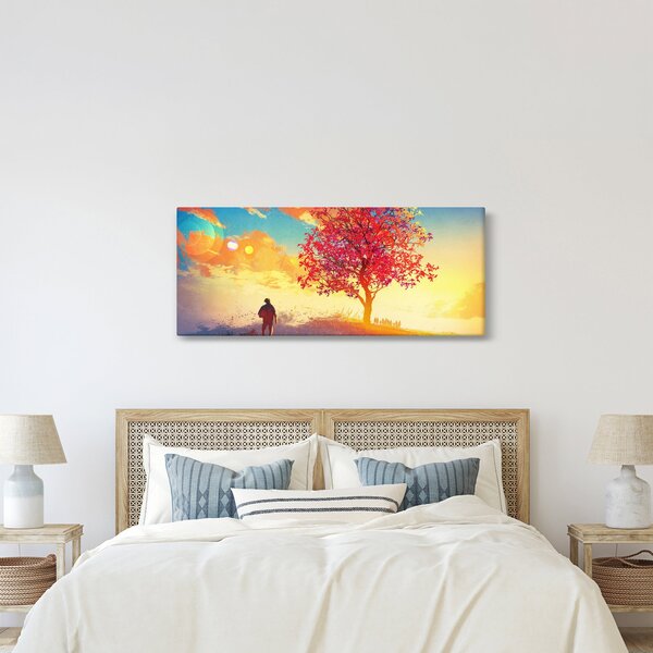 Egy fa képe a dombon (120x50 cm)