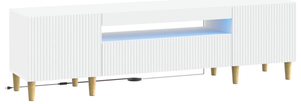LED TV szekrény ARNHEM 153 x 35 x 43 cm Fehér Szerelt Fa