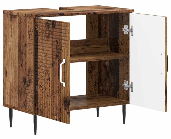 Fürdőszobai mosdószekrény HAARLEM Antik Fa 59,5 x 31,5 x 59 cm