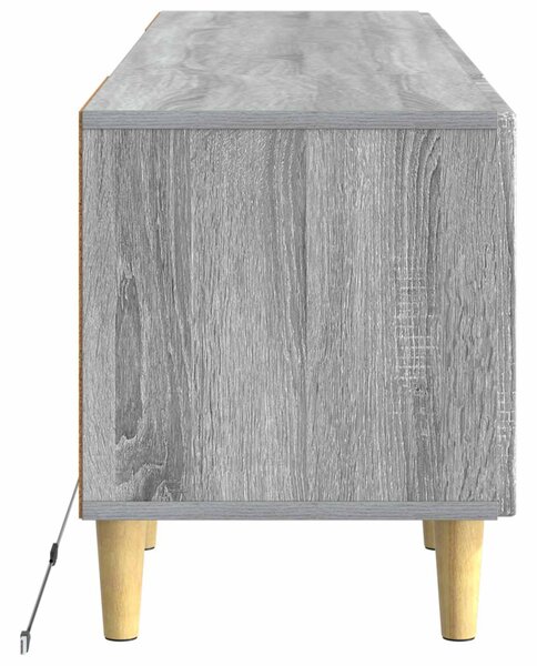 LED TV szekrény Szürke Sonoma Szerelt Fa