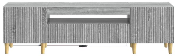 LED TV szekrény Szürke Sonoma Szerelt Fa