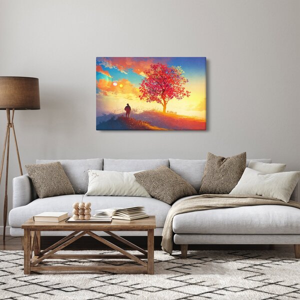 Egy fa képe a dombon (90x60 cm)