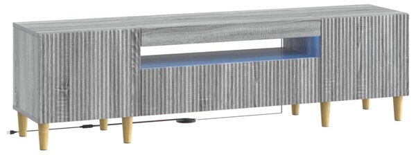 LED TV szekrény Szürke Sonoma Szerelt Fa