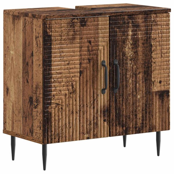 Fürdőszobai mosdószekrény HAARLEM Antik Fa 59,5 x 31,5 x 59 cm